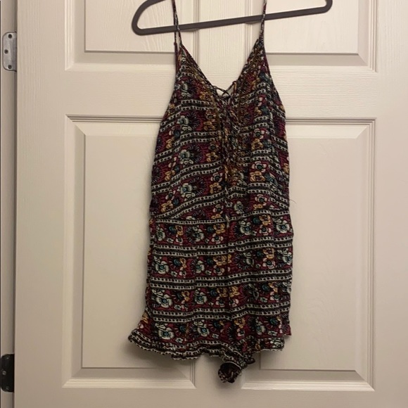 Short floral romper - Picture 1 of 4